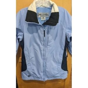 Women Columbia Convert Snow Ski Jacket Full Zip Insulated  Coat Small WATERPROOF
